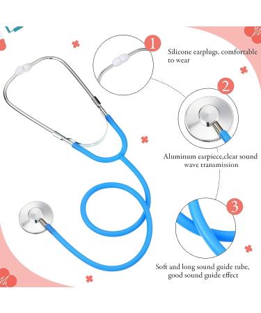 Kids Stethoscope Toy Set | 20 Pcs Real Working Stethoscope for Children | Nurse & Doctor Role Play Kit | Pretend Game Accessories (Pink, Sky Blue, Red, Black) - Buy Online on GoSupps.com