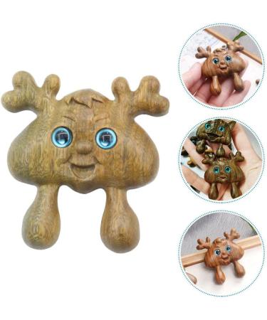 Exceart Hirschhorn-Shaped Acupuncture Massage Stick | Deep Tissue Trigger Point Therapy Tool for Foot & Body | Mini Handing Tool for Meridian Massage - Buy Online on GoSupps.com