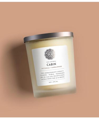 Woolzies Natural Soy Wax Candle - Hand Poured 9 OZ Patchouli + Sandalwood - Long Lasting & Reusable Glass Jar - Ideal for Eco-Friendly International Shipping - Buy Online on GoSupps.com
