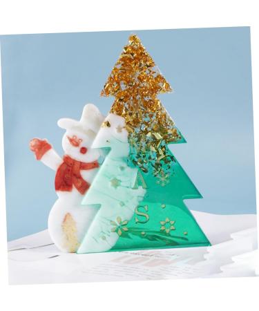 NUOBESTY Christmas Stencils Silicone Molds Diy Casting Resin Silicone Handmade Mold Christmas Tree Ornaments - Buy Online on GoSupps.com