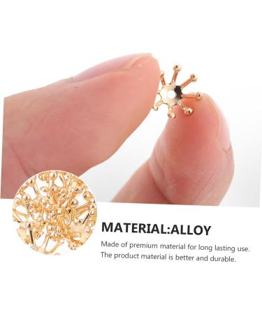 Beavorty 50pcs Hairpin Accessories Brooch Flower Bride Self Made 1X1cm Golden - Buy Online on GoSupps.com