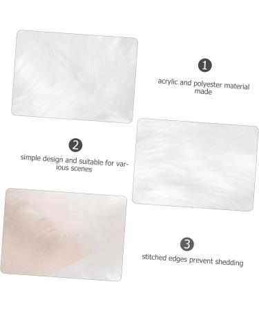 minkissy Tools Area Rugs Fluffy Rug Carpet Photo Plush Cushion Props Photo Backdrop for Jewellery Photo Mat Jewelry Photography Plush Cushion Photo Props White Polyester Nail Display Cloth - Buy Online on GoSupps.com