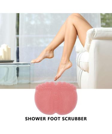 Premium Foot Scrubber for Shower - Non-Slip Suction Cup Cleaning Brush for Smoothing & Massaging - Pink - Buy Online on GoSupps.com