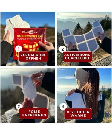 Thermopad Nack Warmer XXL - 3x Long-Lasting Heat Pads for Neck Shoulder & Back Relief | Ready-to-Use Heat Therapy - Buy Online on GoSupps.com