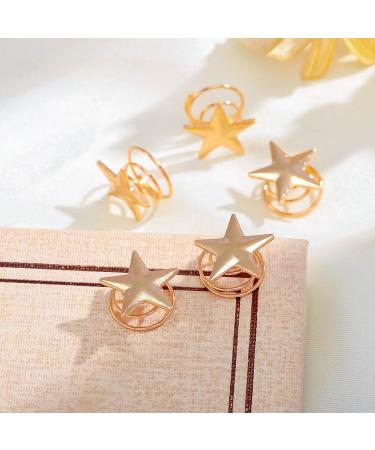 Yean Star Hair Clips Gold Hair Pins 5 Packs - Stylish Headpieces for Women and Girls - Buy Online on GoSupps.com