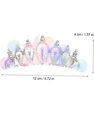 FRCOLOR Rhinestone Tuck Comb Women Crown Hairpiece Headdresses for Women Headpieces for Girls Hair Barrettes Hair Volume Clip Hair Claw Clips Hairclips Flower Girl Metal Hair Comb Women's - Buy Online on GoSupps.com