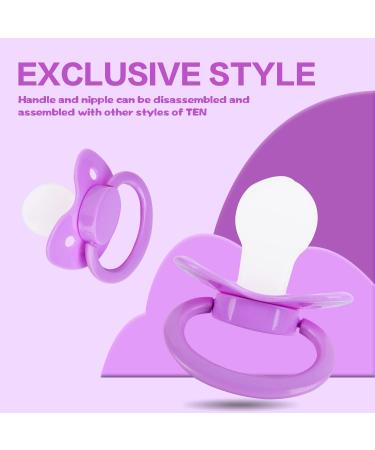 Adult Sized Purple Pacifier with Large Handle and Shield - BPA-Free - Buy Online on GoSupps.com