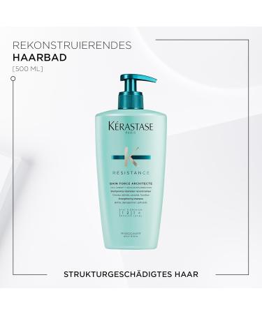 K rastase Bain Force Architecte Shampoo for Damaged Hair - 500ml Regenerating & Strengthening Treatment | International Shipping Available - Buy Online on GoSupps.com