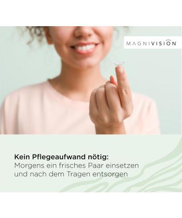 Buy Magnivision Daily Lenses - Comfort 8 Pack for Sensitive Eyes | -4.50 dpt Soft Contact Lenses with Hyaluron & UV Filter - No Preservatives | International Shipping Available - Buy Online on GoSupps.com