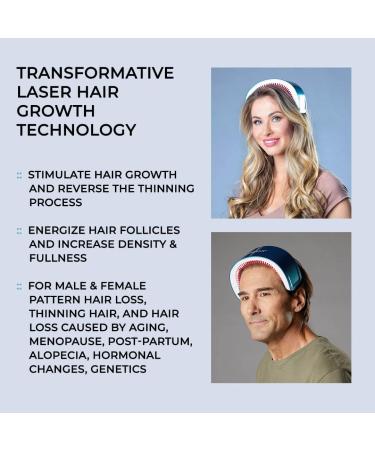 Hairmax LaserBand 82 ComfortFlex - FDA Cleared Hair Growth Laser for Men & Women - Full/Partial Coverage - 100% Medical Grade Lasers - Buy Online on GoSupps.com