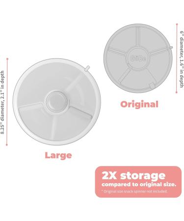 GoBe Kids Large Snack Spinner Bundle - Mint Green | Reusable 4 Compartment Snack Container with Hand Strap, Sticker Sheet | BPA/PVC Free, Dishwasher Safe | No Spill Leakproof Design - Buy Online on GoSupps.com