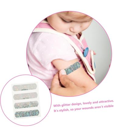 Buy FRCOLOR 20pcs Adhesive Cartoon Glitter Bandages - Stylish & Functional Household Supplies - 7.2x1.9CM - International Shipping Available - Buy Online on GoSupps.com