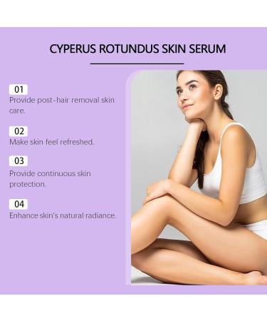 S rum inhibiteur de repousse des poils base de souchet rond (Cyperus rotundus) - Soin r parateur apr s pilation r duit la repousse att nue les rougeurs 60 ml apaisant et hydratant - Buy Online on GoSupps.com