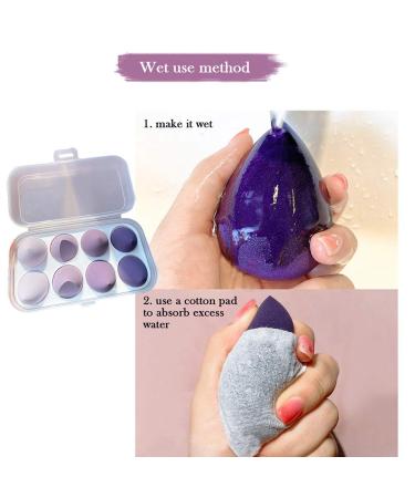 Yunobi 8-Piece Make-Up Sponge Set | Premium Washable Blenders for Foundation Powder & Cream - International Shipping Available - Buy Online on GoSupps.com
