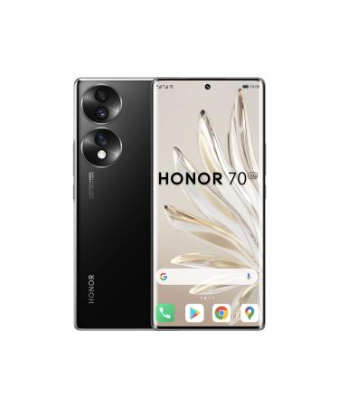 HONOR 70 Mobile Phone 5G SIM Free Unlocked 8+128GB Smartphone with 54 MP Triple Rear Camera 120Hz 6.67 Inch OLED Curved Screen Android 12 4800mAh (2 Year Warranty) Midnight Black 8GB+128GB HONOR 70