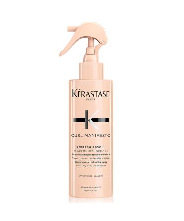 KERASTASE Curl Manifesto Refresh Absolu Refresh Spray | Hydrates  Redefines & Refreshes Curls | Anti-Frizz | With Coconut Oil | For All Wavy  Curly  Very Curly & Coily Hair | 13.04 Fl Oz