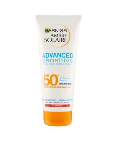 GARNIER Ambre Solaire Fp50 Advanced Sens.200 Ml. Solar Products Sunscreen Cream 200 ml (Pack of 1)
