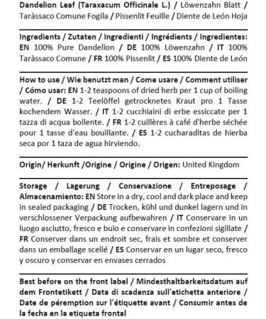  HEALTH EMBASSY Health Embassy Dandelion Leaf Herbal Tea | Taraxacum Officinale L | Dandelion Leaf Tea 50g - Buy Online on GoSupps.com