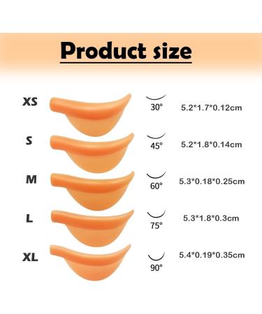 CZFDCK 10 Pcs Lash Lift Orange Lash Lift Pads with XS/S/M//L/XL Luxe Cosmetics Lash Lift Lash Lift Tool Lash Lift Rods Reusable Eyelash Lift for Different Length Eyelashes Lash Lift Shields - Buy Online on GoSupps.com
