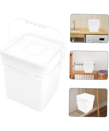 Baluue Sealed Bucket Empty Paint Cans Grain Dispenser Oil Paint Cans Laundry Dispenser Plastic White 26X24CM White - Buy Online on GoSupps.com