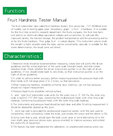 Portable Pointer Fruit Hardness Tester Fruit Penetrometer for Apples Pears Grapes Oranges Bananas Berries Cherries - Buy Online on GoSupps.com