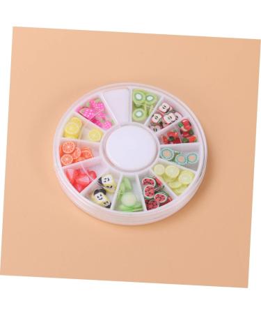 POPETPOP Nail Protector 12 Nail Art Tools Diy Decoration for Nail Manicure Tool Nail Beauty Accessories Nail Art Decor Polymer Clay Fruit Nail Charms - Buy Online on GoSupps.com