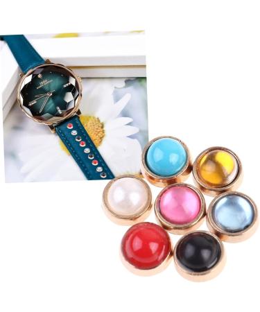 NUOBESTY 70pcs Rivets DIY Unhandled Color for Watchband Each Rivet Semicircular Seven Leatherware Alloy - Buy Online on GoSupps.com