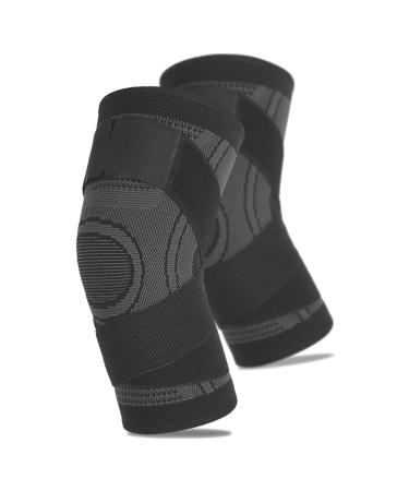 Focket XL Black Kneecap - Compression Knee Brace for Comfortable Pain Relief While Cycling - Buy Online on GoSupps.com