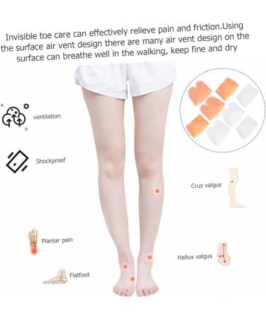 NOLITOY Toe Cover Protectors for Women - 4 Pairs Anti-Wear Forefoot Cushions Skid-Resistant Toe Sleeves Ideal Corn Removal Tools - Buy Online on GoSupps.com