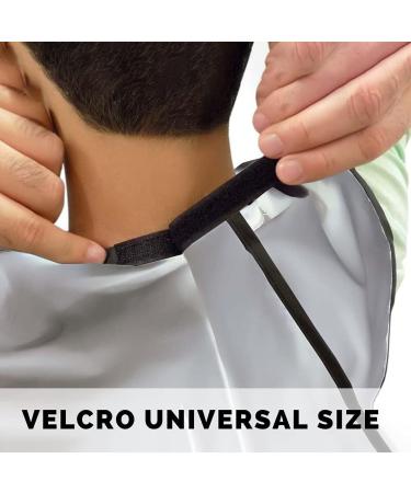 Buy Bard Apron for Men with Suction Cup - Non-Stick Facial Hair Trimming & Shaving Apron - White & Black - Buy Online on GoSupps.com