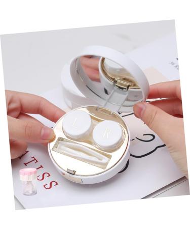 Buy Homsfou 2 STK Marble Contact Lens Container - Portable Travel Case & Solution Holder for Eye Care | International Shipping Available - Buy Online on GoSupps.com