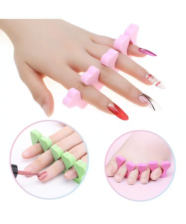 6 Pairs MWOOT Toe Separators & Finger Spreaders - Soft Sponge Divider Spacer Set for Nail Art, Gel Polish, Manicure & Pedicure - Buy Online on GoSupps.com