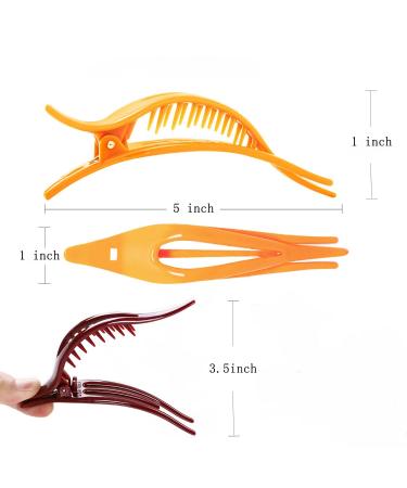 Sewooo 6-Piece Plastic Hair Clip Set | French Combi Clamps & Hairdresser Clips for All Hair Types - International Shipping Available - Buy Online on GoSupps.com