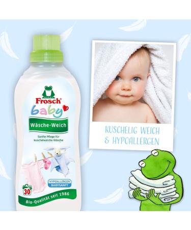 Frosch Baby Laundry Soft Fabric Conditioner - 2 x 750 ml | Eco-Friendly & Gentle on Baby Clothes - International Shipping Available - Buy Online on GoSupps.com