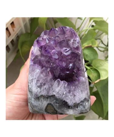 Crystal Rough Natural Amethyst Geode Quartz Cluster Crystal Specimen (Size : 600-700g)