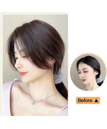 Bangs Hair Clip Eight Character Bangs Wig Air Bangs Hairline Natural Forehead Invisible Simulation Bangs Wig Piece Bangs Extension False Tassels Bangs Clip in Hair(Color:Light Brown) - Buy Online on GoSupps.com