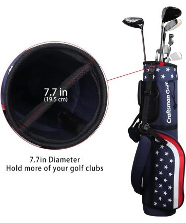 Craftsman Golf Star and Stripes Lightweight Shoulder Golf Bag in Red, White, and Blue - Buy Online on GoSupps.com