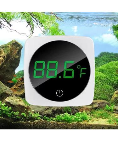 Aquarium Thermometer, LED Touch Screen Fish Tank Thermometer Accurate Stick-on Fish Tank Temperature Sensor for Fish Turtle Betta Fish Amphibians Reptiles