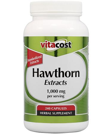 Vitacost Standardized Hawthorn Extract - 1000 mg per Serving- 240 Capsules