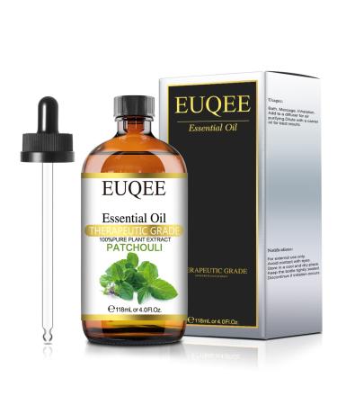 EUQEE Patchouli Essential Oil 118ml Pure Patchouli Oil Natural Aromatherapy Essential Oil Natural Essential Oils for Diffusers for Home Relax Patchouli 118.00 ml (Pack of 1)