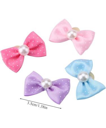 20 Pieces Dog Hair Clips & Loops - Faux Pearl Hair Bands for Puppies & Cats - Ideal Dog Salon Accessories - Buy Online on GoSupps.com
