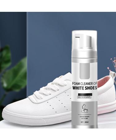 GNAUMORE Foam White Shoe Cleaning Shoe Whitener Shoe Cleaning Foam For White Trainers Whitener Colour Restore For Sneakers Sneaker Whitener Stain Remover - Buy Online on GoSupps.com