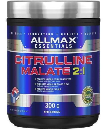 ALLMAX Citrulline Malate 2: 1 300 gram 300 gram & Nutrition - Arginine HCl - Maximum Strength + Absorption - Pharmaceutical Grade - 400 Gram - Buy Online on GoSupps.com