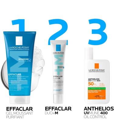 La Roche-Posay Effaclar Gel Moussant Purifiant Nettoie en Douceur & Matifie Formule Sans Savon pH Physiologique Pour Peaux Grasses Tendance Acn ique 200 ml - Buy Online on GoSupps.com