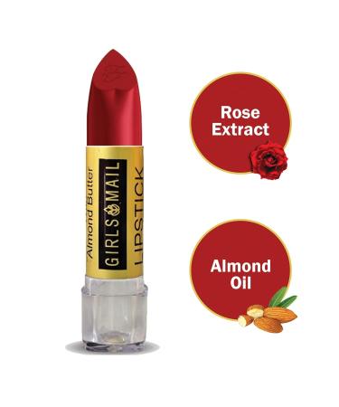 Organic Almond Chapstick Lip Balm - Heritage Dark Red - Moisturizing Makeup Butter for Young Women - Cute & Bold Lip Care Set - Buy Online on GoSupps.com