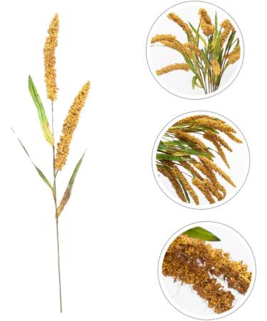 MAGICLULU 2pcs Simulated Ears of Corn Decoration for Home Artificial Wheat Stalks Wheat Ears Dried Flowers Faux Plants Fake Plant Decor Fake Ear of Wheat Pu Manual Fake Grass Goldenx2pcs 12X75CMx2pcs - Buy Online on GoSupps.com
