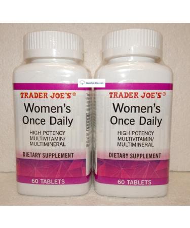 Trader Joe's2 Trader Joe s Women s Once Daily High Potency Multivitamin/Multimineral Dietary Supplement 60 Tablets (Two Bottles)