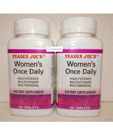 Trader Joe's2 Trader Joe s Women s Once Daily High Potency Multivitamin/Multimineral Dietary Supplement 60 Tablets (Two Bottles) - Buy Online on GoSupps.com