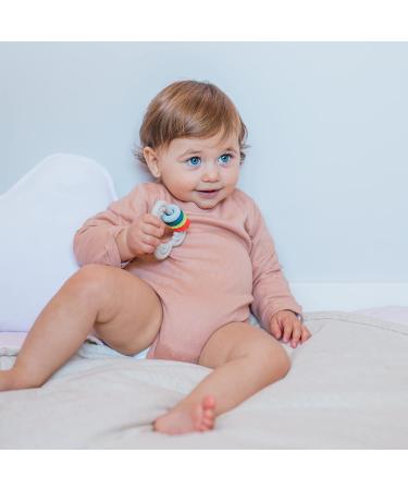 SUAVINEX Silicone Teether for 6+ Months - Flexible & Lightweight Cloud Design in Pink - Safe Teething Ring for Babies - Buy Online on GoSupps.com