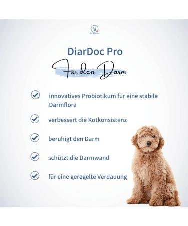 Diardoc Pro Probiotic for Dogs - 90 Capsules for Digestive Health Immune Support & Prebiotic Solutions - Buy Online on GoSupps.com
